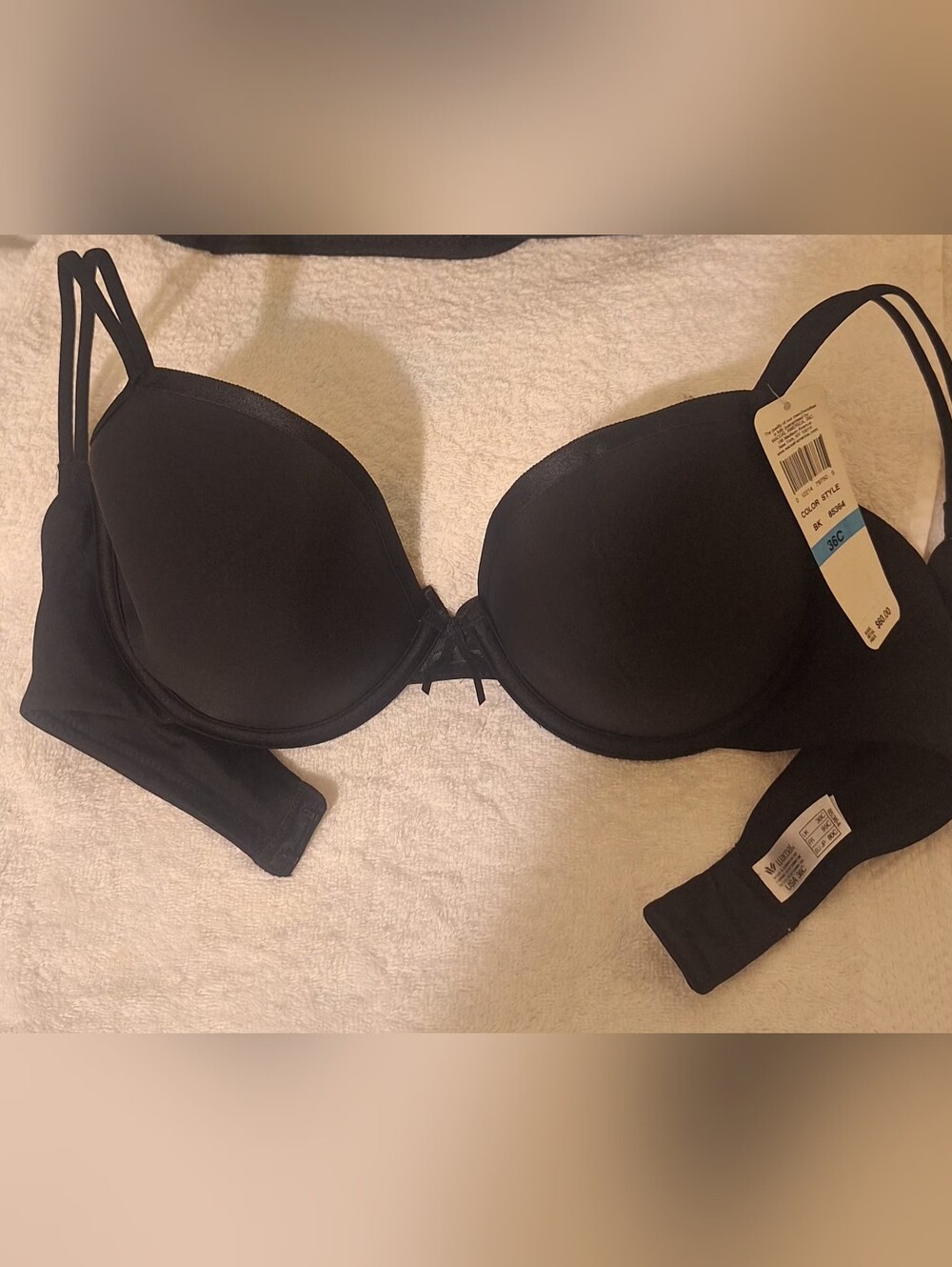 Wacoal High Polish Contour Underwire Bra 85364 Black 36C NWT."